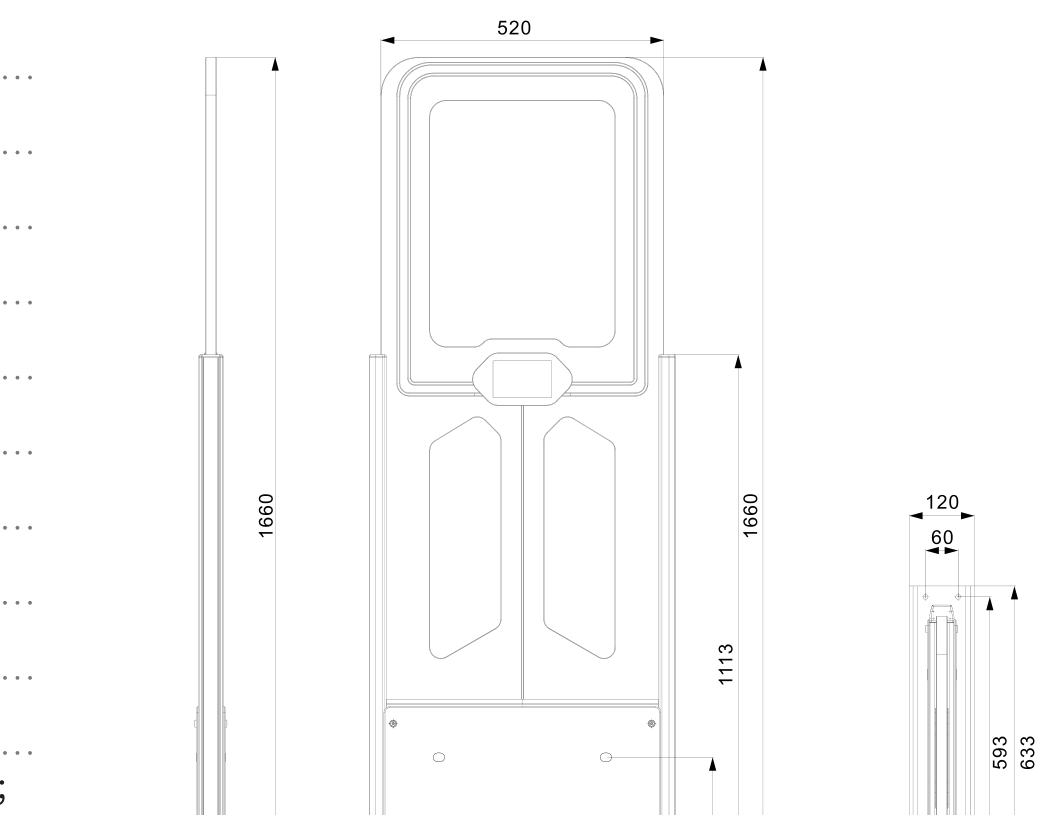 RU6907-BASE-90 mechanical dimensions