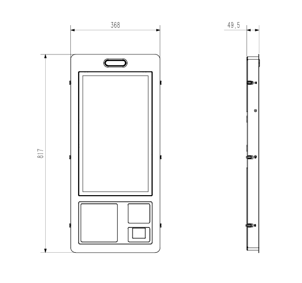 RSK603 mechanical dimensions
