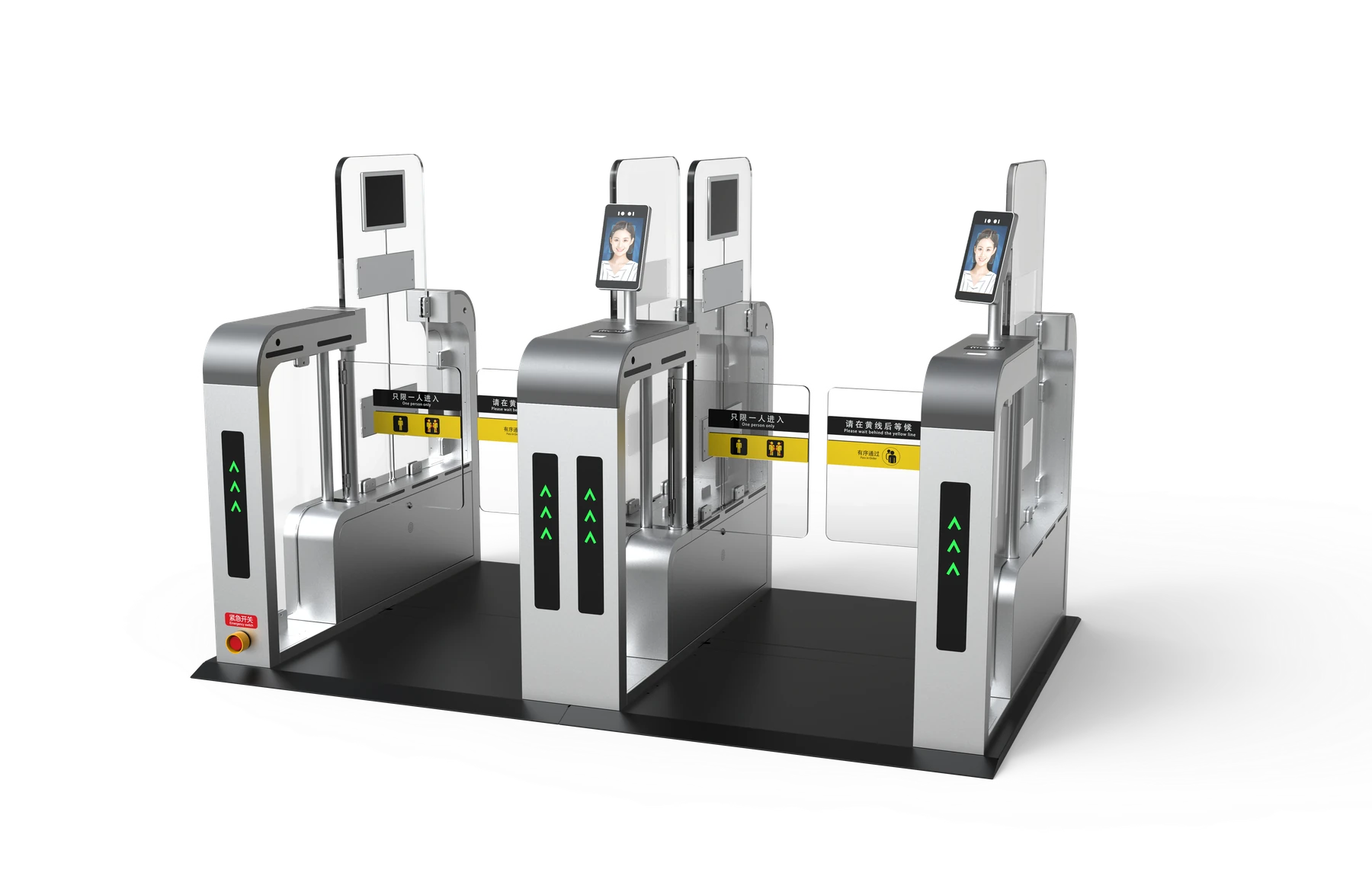 RUST101 UHF RFID Turnstile Security Gate