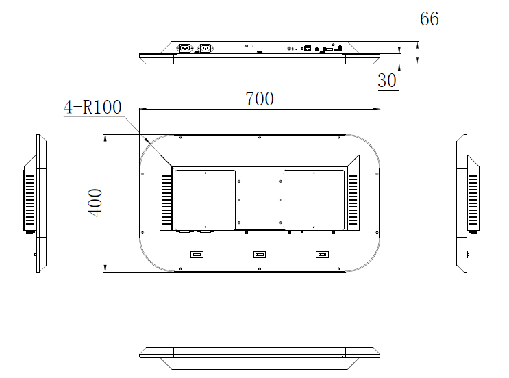 RX-IPA300 mechanical dimensions